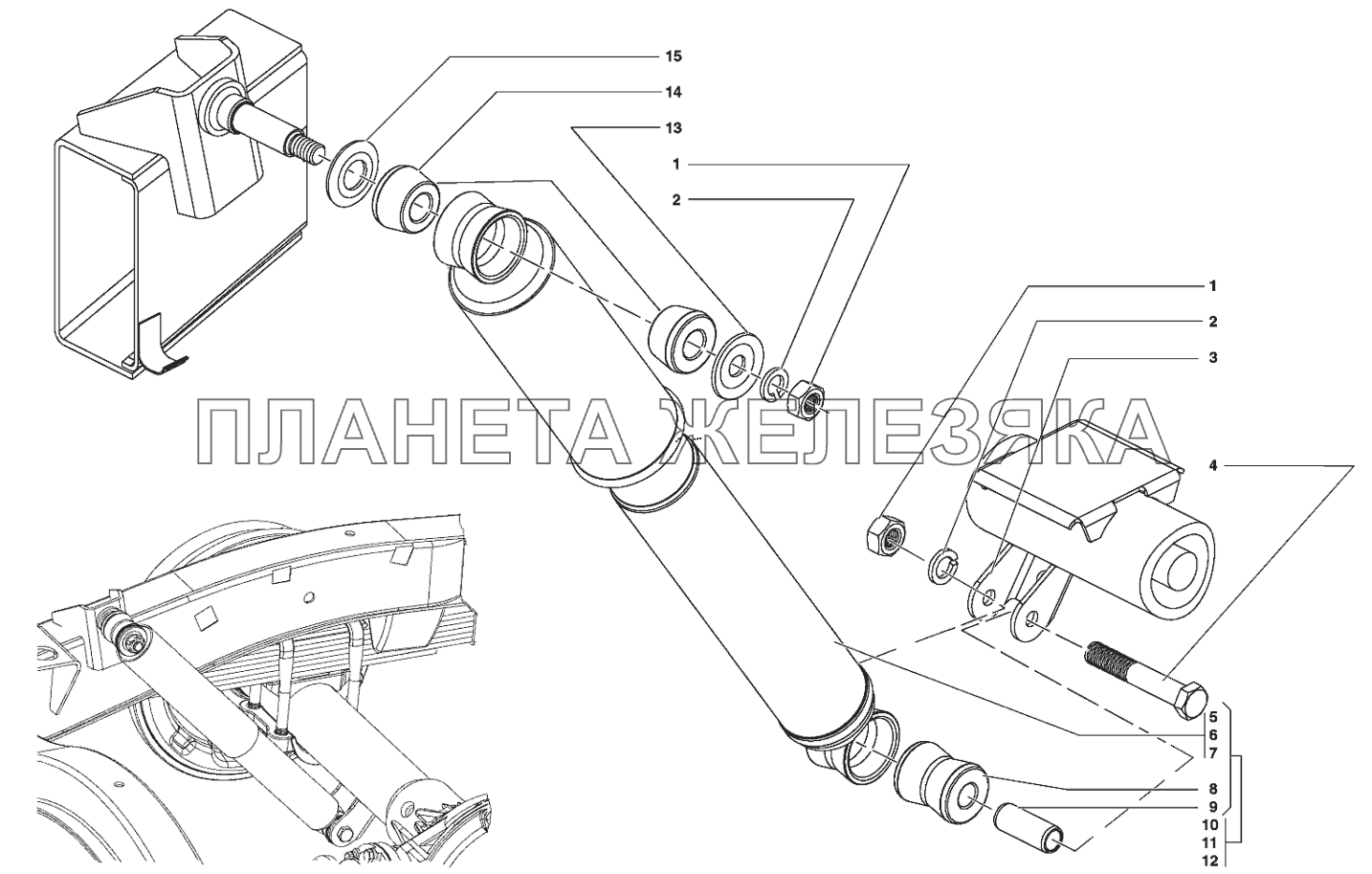 Амортизаторы задние УАЗ-31519